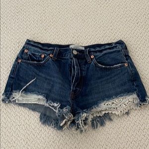 Free People Jean Shorts